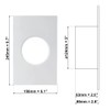 EUROPLAST 125mm / 5 Inch Straight Duct Connector with Flange