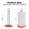 TONLEA Wood Paper Towel Holder, Paper Towel Holder Countertop,Kitchen Towel