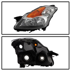 ACANII - For 2007-2009 Nissan Altima 4-Door Sedan Chrome Housing Headlights Headlamps Replacement Driver+Passenger Side