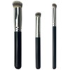 3-Piece Foundation Contour Brush Set, Kabuki Brushes for Liquid, Cream,