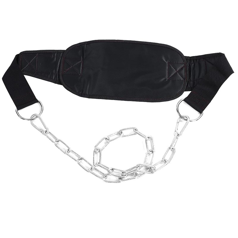 Fitness Drop Weight Equipment Gym Dip Belt Waist Chain Strength