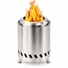 Portable Wood Burning Stove for Outdoor Cooking – Stainless Steel
