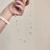 Aonklot Dew Drop Crystal Lariat Necklace for Women Long Y-Shaped