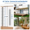 Gyykzz 42" Brushed Corner Post for Deck Cable Railing Kit