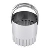 CybrTrayd Fluted Biscuit Cutter, 1.5", Silver