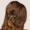 VOCOSTE 2 Pcs Hair Barrettes, Tortoise Shell Hair Barrettes, Acetate