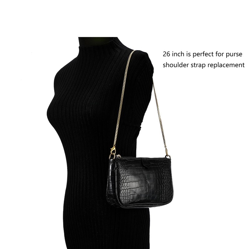 Xiazw Small Beautiful Chain Bag Chain Purses Shoulder Strap Accessory