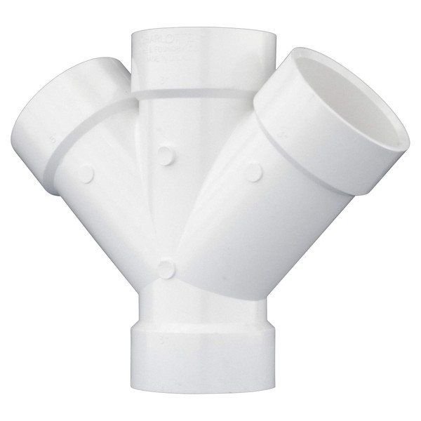 CHARLOTTE PIPE 3 DWV DOUBLE WYE DWV (DRAIN, WASTE AND