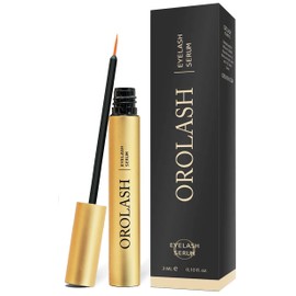 Siero Ciglia Allungante e Volumizzante OROLASH 3ML (3 mesi) | Ideale Per Infoltimento Ciglia e Sopracciglia | 100% EFFICACE