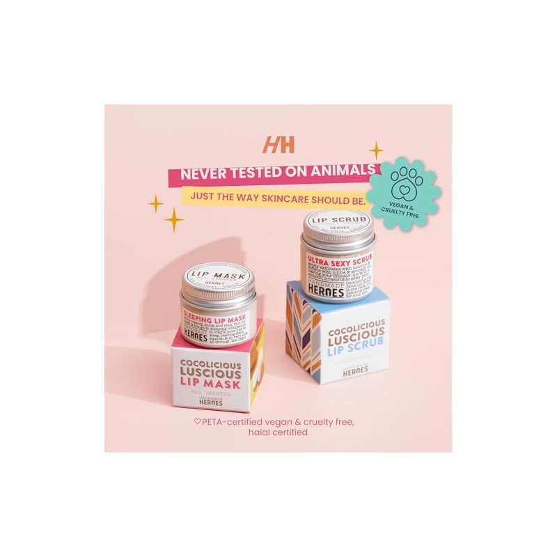 Exfoliante Labial Handmade Heroes Coconut Lip Scrub, 100 Natural Vegan,
