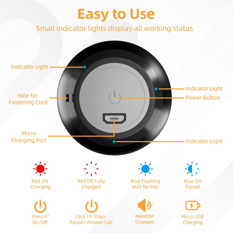 AUKSKY 2Pack Portable Mini Speakers, Bluetooth Tiny Speakers,Wireless Micro Speaker