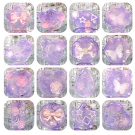 16 Pack Pendant Mold Earring Mold Rectangle Mold Pendant Resin Casting Mold Resin Making Molds Silicone Mold for Candle Home Decorate Mold Candle Making Mold 3D Animal Mold