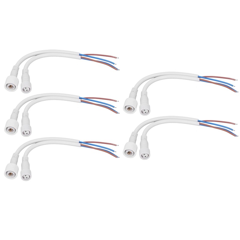 5 Sets 2 Pin Electrical Connector Waterproof Male and Female