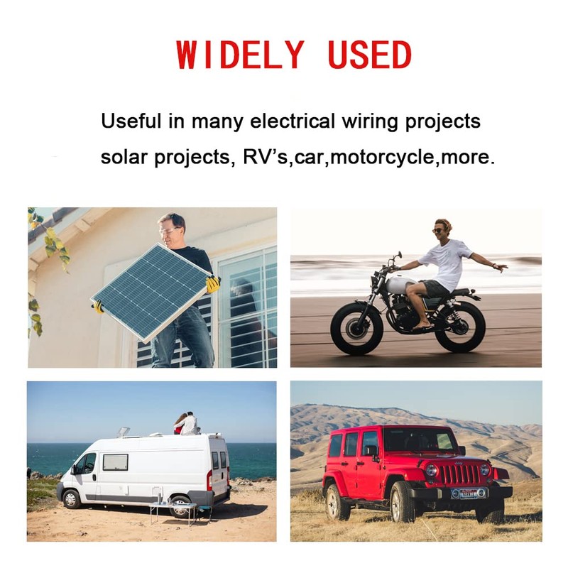 5 Pack 12" 10 Gauge 2 Pin Quick Disconnect Audiopipe