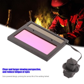 Welding Lens, Welding Helmet Replacement Lens, TX500C 110 * 90mm Solar Panel Welding Helmet Lens Welding Mask Auto Darkening Lens