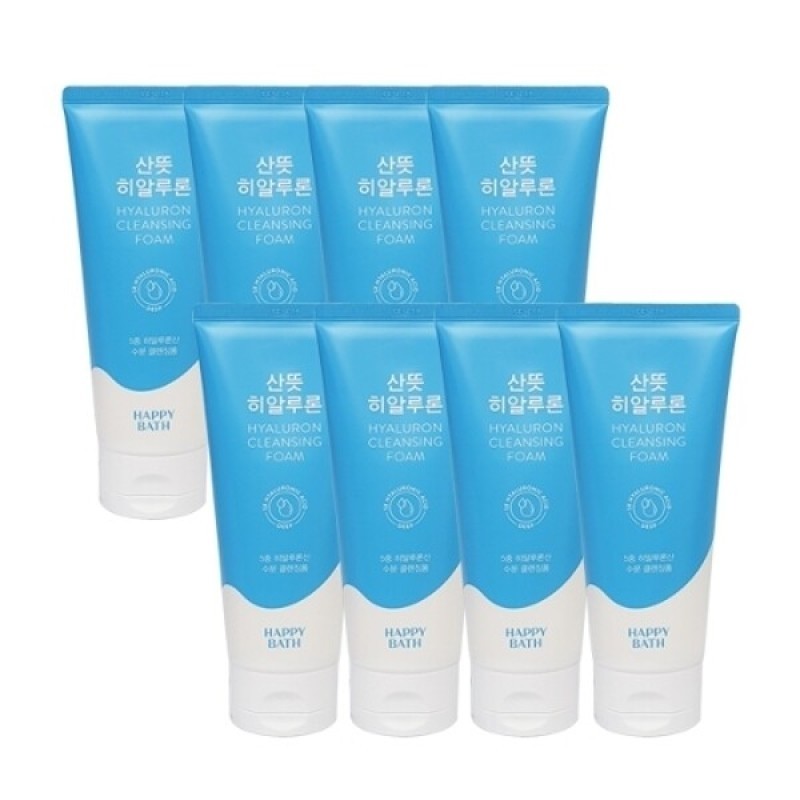 Happy Bath Refreshing Hyaluronic Cleansing Foam 200g x8 / 해피바스