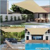 ECOOPTS 16'x18' HDPE Sun Shade Sail Rectangle Canopy Shades for