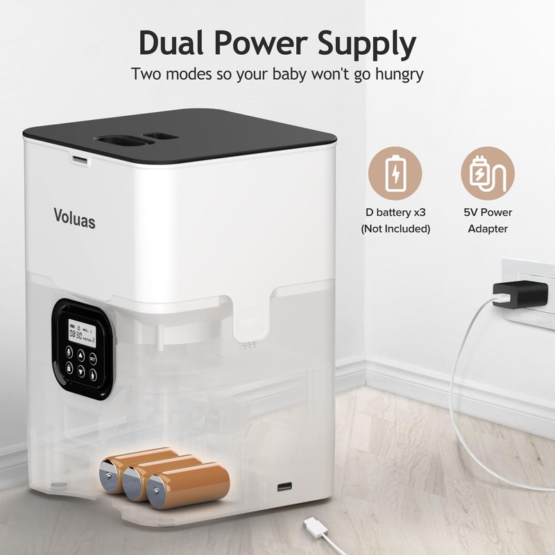 VOLUAS Automatic Cat Feeders - Timed Pet Feeder for Cats