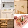 Bateya 12PCS Round Cabinet Knobs Mushroom Shape Pull Handle with