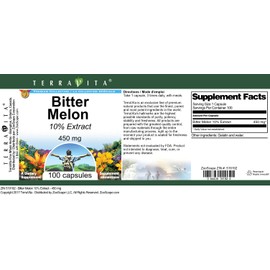 Bitter Melon 10% - 450 mg (100 Capsules, ZIN: 519192) - 3 Pack