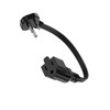 Flat Plug Short Extension Cord 1Ft Low Profile Adapter 3