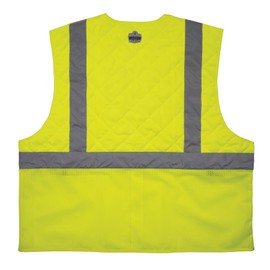 Ergodyne unisex adult Lightweight Vest, High Visibility Reflective Type R, Class 2 Hi Vis Safety Cooling Vest, Lime, XX-Large US