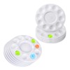 10 Pieces Mixing Palette Mixing Rotundity 10 Holes Simplicity Painting