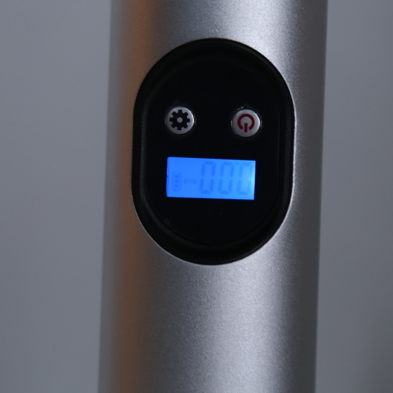 Cordless Air Pump Portable Multifunctional Rechargeable Digital Display Lighting InflatorSilver