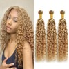 Giginger P27/613 Blonde Jerry Curly Human Hair Bundles 24 26
