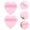 FOMIYES 50pcs Heart Shaped Makeup Puff for Sponge for Even