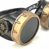 UMBRELLALABORATORY Steampunk Victorian Style Goggles w/ Compass Design and Black