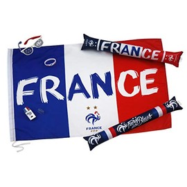 FFF Fan-Set – Flagge Brille Make-up Armband – 2 Sterne – Offizielle Kollektion der französischen Fußballnationalmannschaft