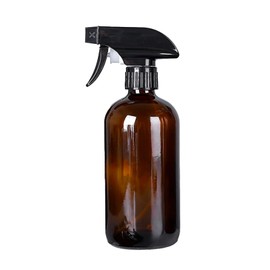CIEKAA Refillable Amber Glass Spray Bottle: 17oz/500ml Refillable Fine Mist Sprayer for Essential Oils, Cleaning, and Skincare, UV Protection, Reusable Friendly Bottle for Home and Travel