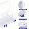 3Pcs Jewellery Storage Boxes, Bead Earring Clear Plastic Storage Boxes