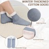 4 Packs Women Winter Hat Scarf Gloves Socks Set, Fleece
