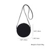 YONBEN - Bolso cruzado circular para mujer, de nailon con