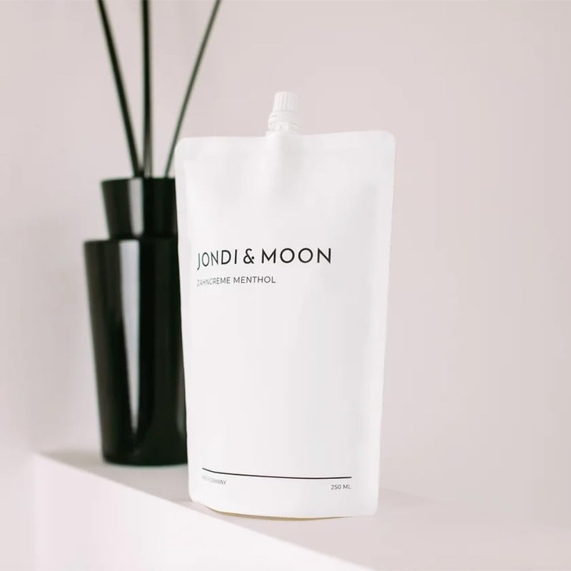 Jondi&Moon Toothpaste Natural Cosmetics - 250 ml Refill Bag -