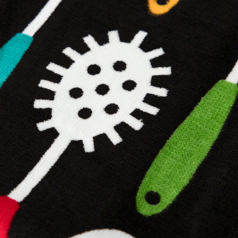 T-fal Textiles Kitchen Towel, 2 Pack, Black