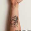 'T Rex Drinking Wine' Temporary Tattoo - Water Resistant, Skin-Safe,