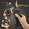 8.3” Secateurs, Bypass Pruning Shears with Replacement Blades and Springs,