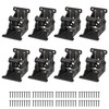 8 Pack Folding Brackets, Self-Lock Hinge with Screws for Folding