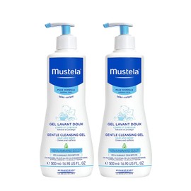 Mustela Gentle Cleansing Gel - Baby Hair & Body Wash - Tear Free - with Natural Avocado fortified with Vitamin B5 - 16.90 fl. oz. (Pack of 2)