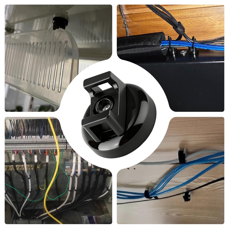GAGIRA 12Pcs Cable Ties Magnetic, Multipurpose Magnetic Wire Clip, Cable