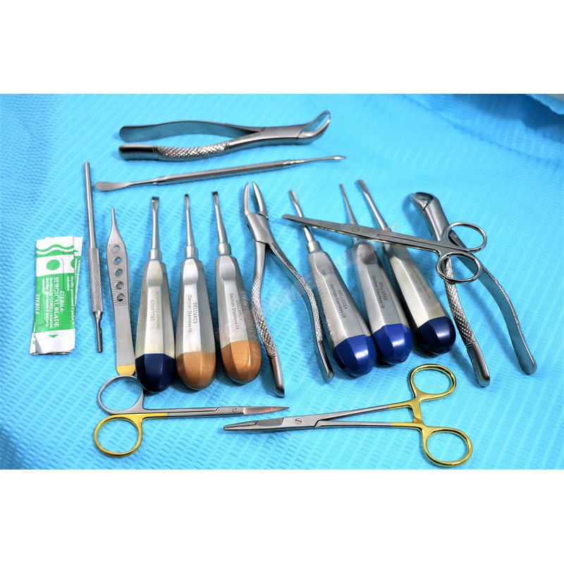 Premium German Set of 25 Veterinary Dental Extraction Instruments Kit