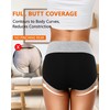 ASIMOON Womens Tummy Control Underwear High Waisted Cotton Panties Comfortable