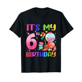 It's My 6th Birthday Girl Candy Candyland 6 Year Old T-Shirt