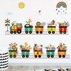 Condessacity Wall Stickers, Kids, Small Train, Wallpaper Stickers, Removable, Animals,