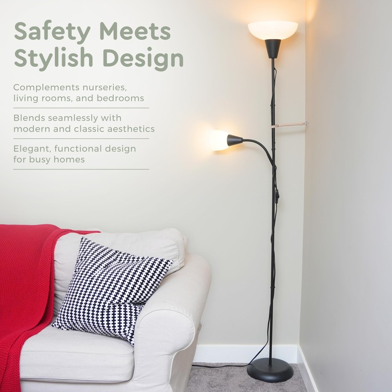 TUMBLENOT Floor Lamp Anchor for Baby proofing (2PCS) First of