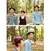 Basic Ench Premium Charm Fedra Felt Hat, Hat, High Quality