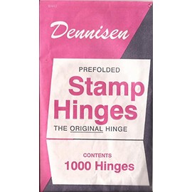 3 pkgs Dennisen Prefolded stamp hinges - 1000 per package - new